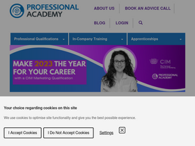 'professionalacademy.com' screenshot