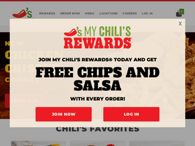 'chilis.com' screenshot