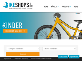 'bikeshops.de' screenshot