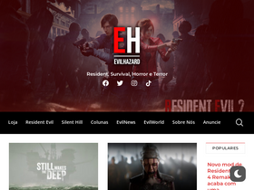 'evilhazard.com.br' screenshot