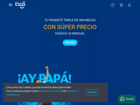 'tigo.com.pa' screenshot