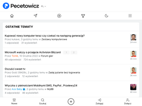 'pecetowicz.pl' screenshot