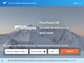 'liftopia.com' screenshot