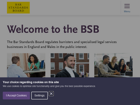 'barstandardsboard.org.uk' screenshot