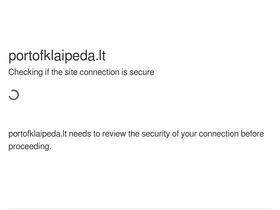 'portofklaipeda.lt' screenshot