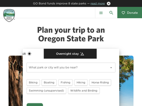 'oregonstateparks.org' screenshot