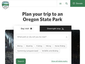'oregonstateparks.org' screenshot