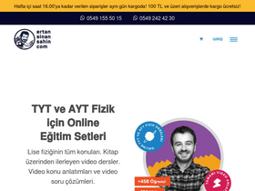 'ertansinansahin.com' screenshot