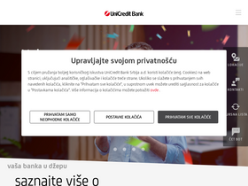 'unicreditbank.rs' screenshot