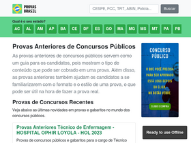 'provasbrasil.com.br' screenshot