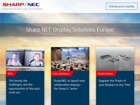 'sharpnecdisplays.eu' screenshot