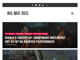 'bigbaddice.pl' screenshot