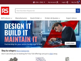 'alliedelec.com' screenshot