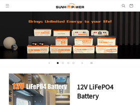 sunhoopower.com homepage screenshot