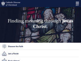 'dioceseofcleveland.org' screenshot