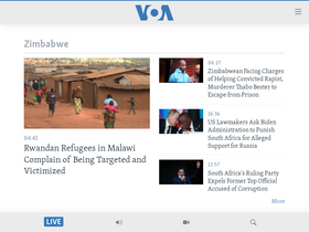 'voazimbabwe.com' screenshot