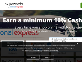 'nxrewards.com' screenshot