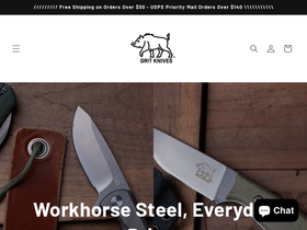 gritknives.com homepage screenshot