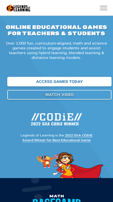 Interactive Science Game for the Classroom: Legends of Learning