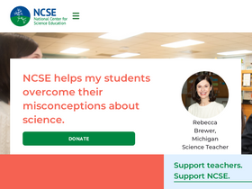 'ncse.ngo' screenshot