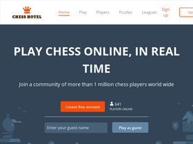 'chesshotel.com' screenshot