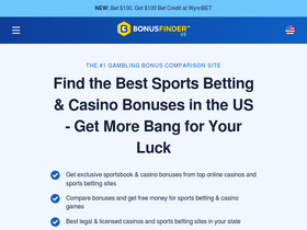 'bonusfinder.com' screenshot