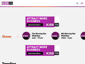'kiss100.co.ke' screenshot