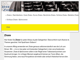 '1000-zitate.de' screenshot