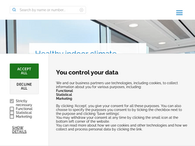 'lindab.com' screenshot