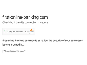 'first-online-banking.com' screenshot