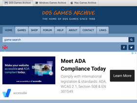 'dosgamesarchive.com' screenshot