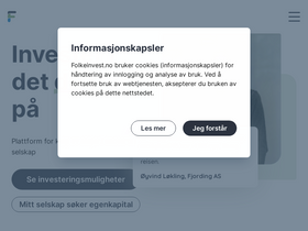 'folkeinvest.no' screenshot