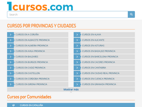 '1cursos.com' screenshot
