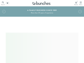 'bunches.co.uk' screenshot