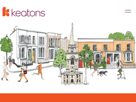 'keatons.com' screenshot