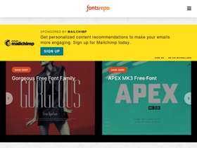 'fontsrepo.com' screenshot