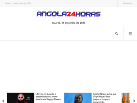 'angola24horas.com' screenshot