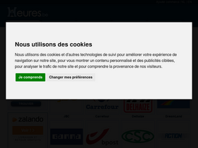 'heures.be' screenshot