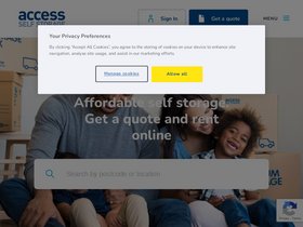 'accessstorage.com' screenshot