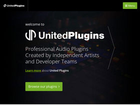 'unitedplugins.com' screenshot