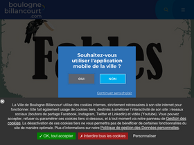 'boulognebillancourt.com' screenshot