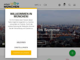 'muenchen.travel' screenshot