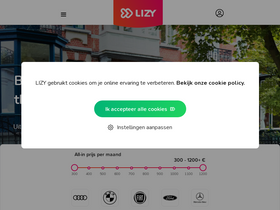 'lizy.be' screenshot