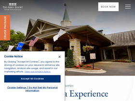 'theabbeyresort.com' screenshot