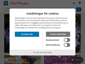 'slojd-detaljer.se' screenshot