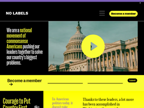 'nolabels.org' screenshot