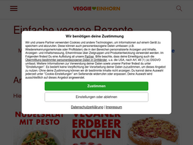'veggie-einhorn.de' screenshot