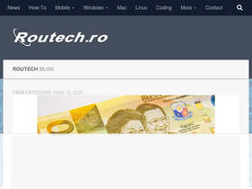 'routech.ro' screenshot