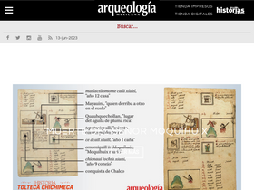'arqueologiamexicana.mx' screenshot