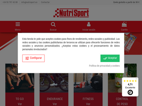 'nutrisport.es' screenshot